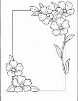 Borders Designs Boarder Drawing Board Border для простые Flower Pencil эскизы сделай сам рисования Easy Floral Drawings Simple Paper Garden sketch template