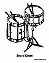 Percussion Drum Drums Pages Snare Coloring Colormegood Music sketch template