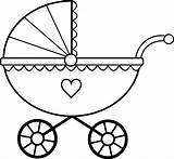 Crib Clipart Craddle Cradle Coloring Transparent Baby Webstockreview Complete sketch template