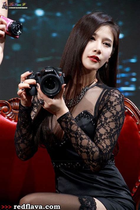 Sexy Hwang Ga Hi Posing At Photo And Imaging 2013 Event Red Flava