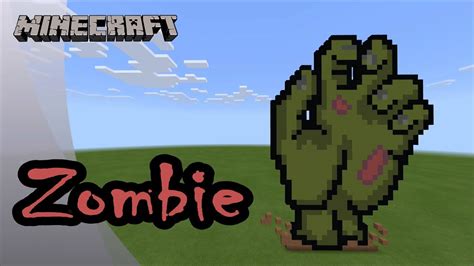 Minecraft Pixel Art Tutorial And Showcase Zombie Hand