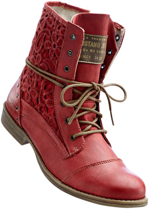 boots de mustang rouge bonprixfr