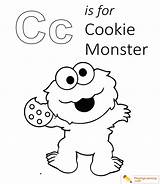 Coloring Cookie Monster Sesame Street Pages Printable Names Character Sheet sketch template