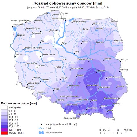 mapa deszczu  polsce mapa przystankow