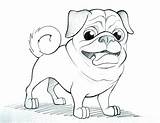 Coloring Pages Boxer Puppy Halloween Animal Getcolorings Dog Pug sketch template