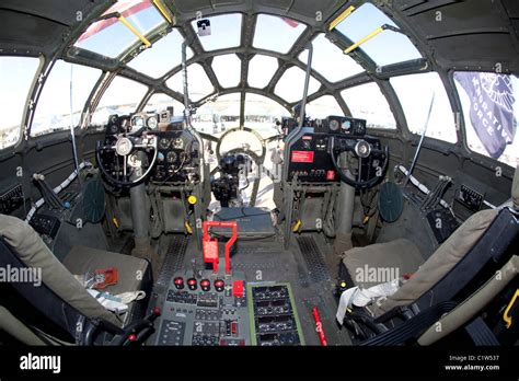 Cockpit Of Boeing B 29 Superfortress Plane Fort Worth Alliance Airport