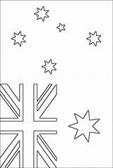 Flagge Australische Flags Ausmalbilder Malvorlagen Druckbare Ausmalen Coloriage Drapeaux Australien Englisch Ausmalbild Bandeira Pré Austrália Tvizlet Oceania Enregistrée sketch template