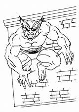 Men Beast Coloring Pages Printable Game sketch template