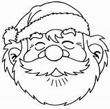 Babbo Noel Pere Stampare Coloriages Viso sketch template