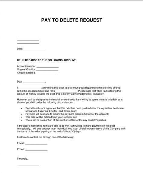 sample letter  debtors  payment arrangements