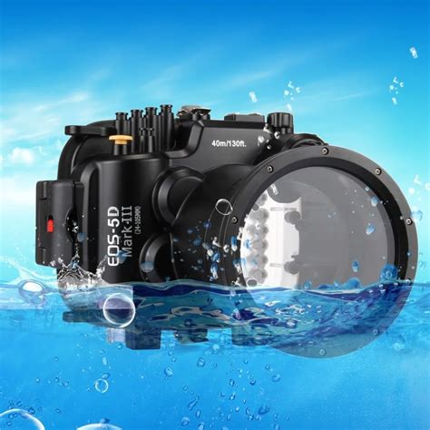 buy puluz  underwater depth diving case waterproof camera housing  canon