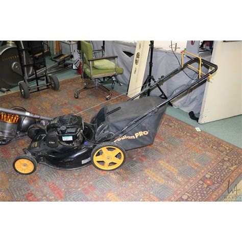 poulan pro  fwd  propelled gas mower working  time  cataloguing