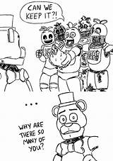 Coloring Freddy Fnaf Nights Five Pages Freddys Printable Fazbear Chica Night Guards Memes Funny Wallpapers Imgflip Animatronic Plagg Tikki Meme sketch template