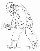 Feuerwehrmann Ausmalbild Kostenlos Fireman Coloring sketch template
