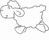 Sheep Closing Running Eyes While His Coloring sketch template