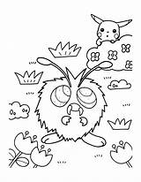 Kleurplaten Pikachu Coloriages Colorear Venonat Kleurplaat Butterfly Animaatjes Picgifs Ruf Sheet Colouring sketch template