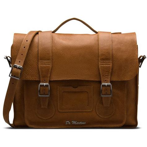 dr martens leather  satchel    polyvore featuring bags handbags tan satchel