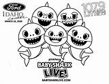 Idaho Toddlers Glitter Sharks sketch template