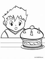 Cake Birthday Coloring Color Pages Hellokids Print sketch template
