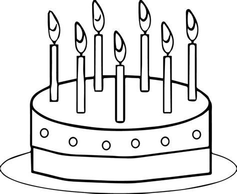 birthday cake coloring pages wecoloringpage creation coloring pages