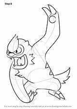 Vigoroth Pokemon Step Draw Drawing Improvements Necessary Finally Finish Make sketch template