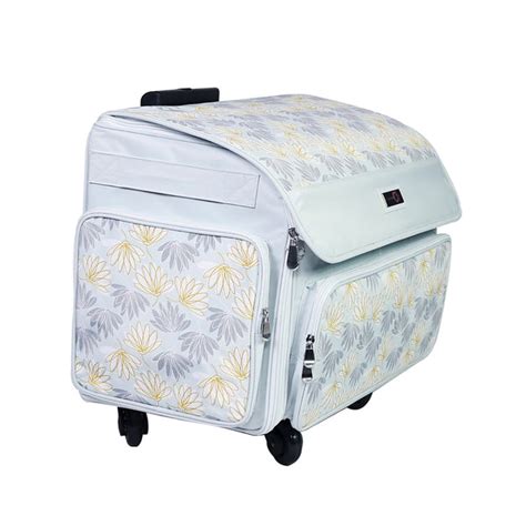 everything mary 4 wheels collapsible deluxe sewing machine storage case