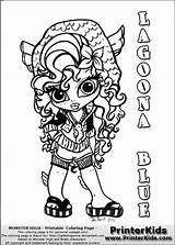 Monster High Coloring Lagoona Blue Baby Cute Chibi Printable Pages Printerkids Colouring Printables Mermaid Do Monsterhigh sketch template