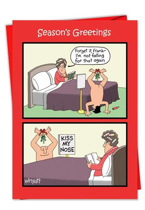 Penis And Mistletoe Funny And Adult Themed Christmas Card