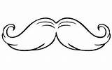 Mustache Coloring Pages Mustaches Choose Board Drawing sketch template