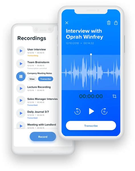 transcription app audio transcription app  iphone android voice app transcription