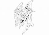 Archangel sketch template