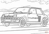 Renault Turbo Coloring Rally Pages Subaru Impreza Car Template sketch template