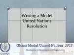 writing  model united nations resolution powerpoint