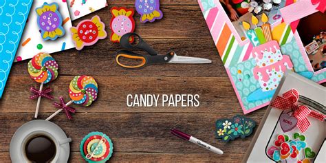 candy buffet digital paper dp