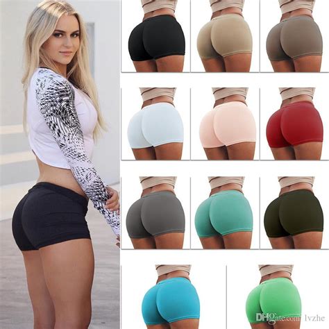 2019 new sexy womens ladies summer gym yoga shorts plain