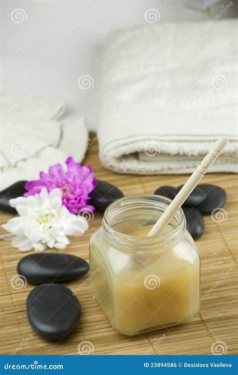 honey spa stock photo image  foam cosmetics luxury
