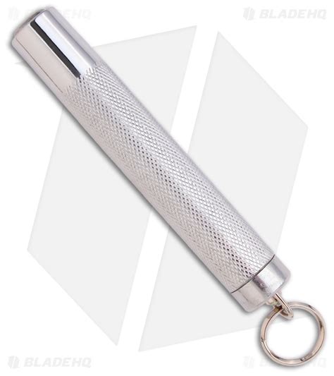 pocket baton mini expandable   defense baton silver blade hq