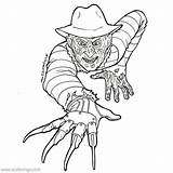 Freddy Krueger Nightmare Elm Xcolorings 110k sketch template