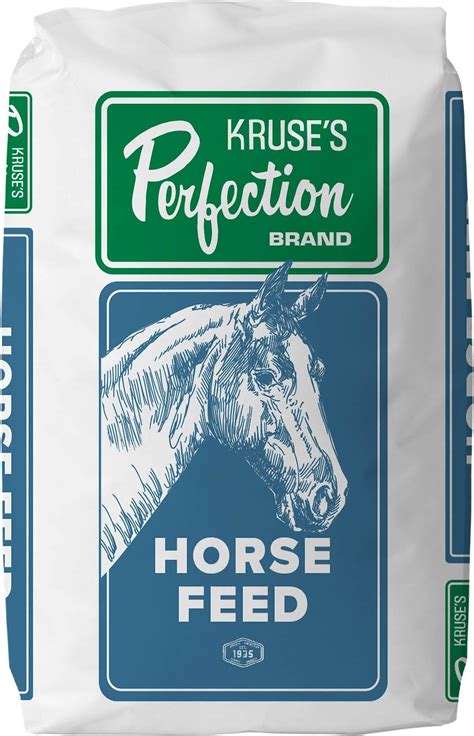 kruses perfection brand perfectly senior winter plt horse food  lb