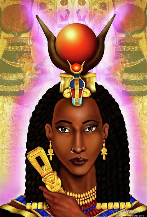 The Egyptian Goddess Of Love Hathor Digital Art