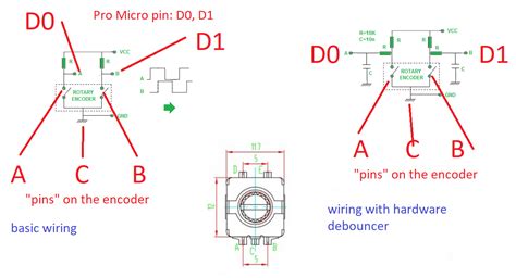 wire  rotary encoder fit   matrix makerspace keebtalk