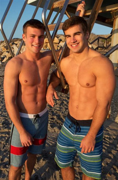 Stu Of Sean Cody Right Jake Burton Perfect Posture Men Beach Beach