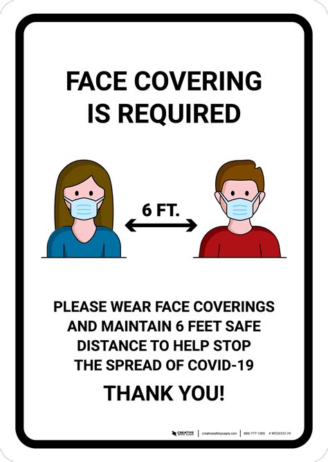 face covering  required  icons portrait wall sign creative