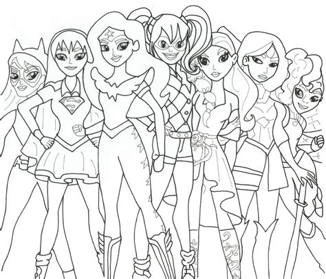 dc super hero girls coloring pages coloring home