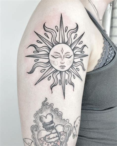 share    sun  moon shoulder tattoo latest incoedocomvn