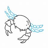 Crab Drawing Clipartmag Blue sketch template