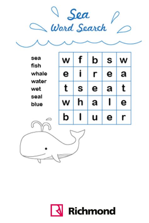 wordsearch sea word search word puzzles  kids puzzles