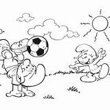 Smurfs Futebol Jogando Cebolinha sketch template