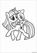 Little Pony Pages Dinosaur Baby Coloring Cartoons sketch template