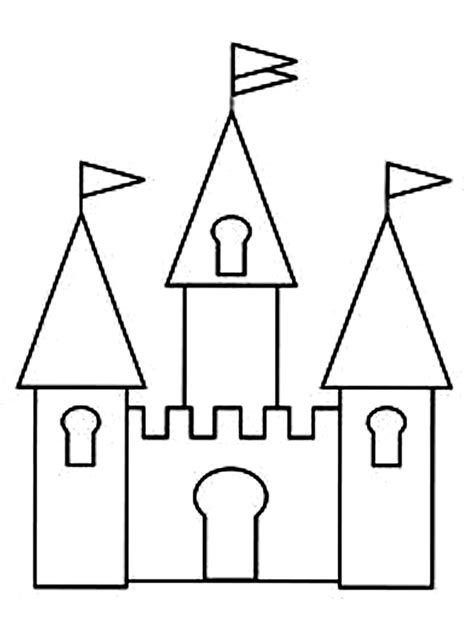 disney castle colouring pages